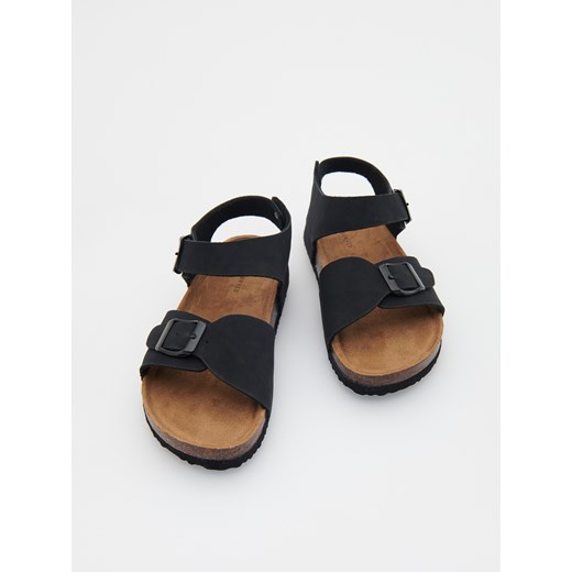 Reserved - Sandały z klamrami - Czarny Reserved 38 Reserved