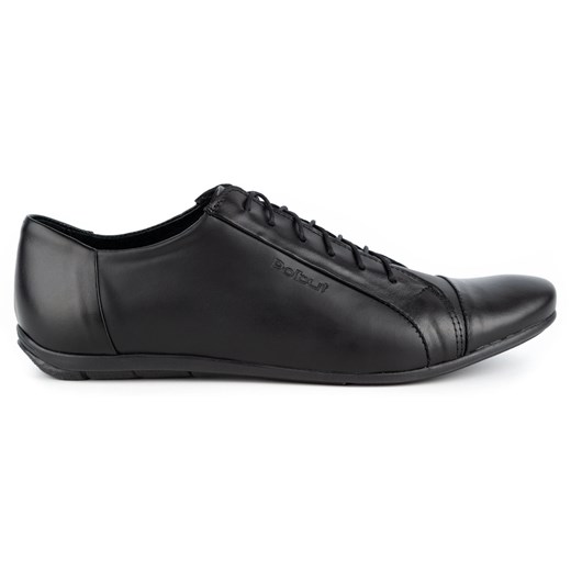 Polbut Eleganckie buty męskie do jeansów C23 czarne ze sklepu ButyModne.pl w kategorii Półbuty męskie - zdjęcie 156210276