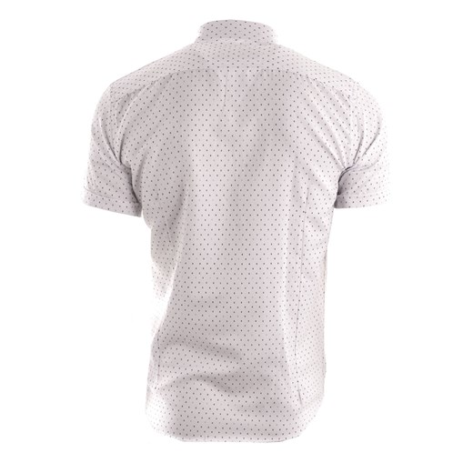 Koszula męska z krótkim rękawem RS53 - biała Risardi XXL wyprzedaż Risardi