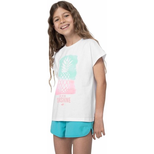 Koszulka dziewczęca 4FJSS23TTSHF396 4F 152cm okazyjna cena SPORT-SHOP.pl