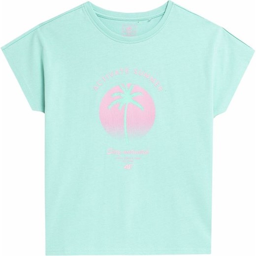 Koszulka dziewczęca 4FJSS23TTSHF397 4F ze sklepu SPORT-SHOP.pl w kategorii Bluzki dziewczęce - zdjęcie 156230956