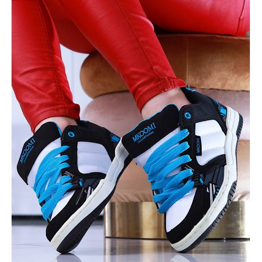 Biało niebieskie damskie buty sportowe /D9-2 13850 S109/ ze sklepu Pantofelek24.pl w kategorii Buty sportowe damskie - zdjęcie 156235949