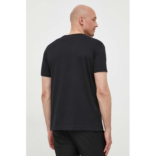T-shirt męski Polo Ralph Lauren czarny z napisami z krótkim rękawem 
