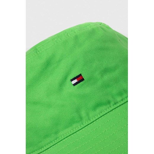 Tommy Hilfiger kapelusz bawełniany kolor zielony bawełniany Tommy Hilfiger ONE ANSWEAR.com