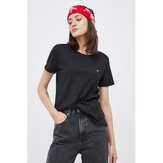 Tommy Jeans T-shirt bawełniany (2-pack) DW0DW11459.4890 kolor biały DW0DW11459 ze sklepu ANSWEAR.com w kategorii Bluzki damskie - zdjęcie 156251597