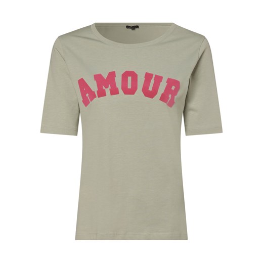 Franco Callegari T-shirt damski Kobiety Bawełna seledynowy nadruk ze sklepu vangraaf w kategorii Bluzki damskie - zdjęcie 156254448