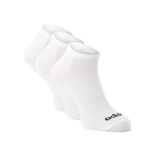 adidas Originals Damskie skarpety do obuwia sportowego pakowane po 3 szt. Kobiety Bawełna biały jednolity ze sklepu vangraaf w kategorii Skarpetki damskie - zdjęcie 156254536