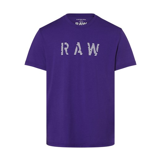 G-Star RAW T-shirt męski Mężczyźni Bawełna lila nadruk M okazyjna cena vangraaf