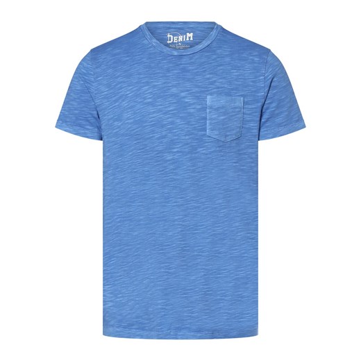 DENIM by Nils Sundström T-shirt męski Mężczyźni Bawełna niebieski wypukły wzór Denim By Nils Sundström XL vangraaf