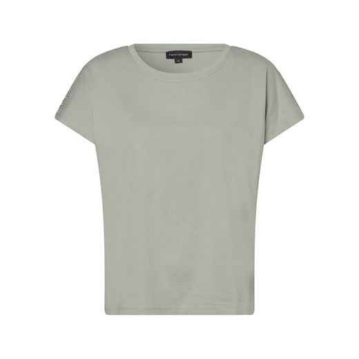 Franco Callegari T-shirt damski Kobiety Bawełna seledynowy jednolity ze sklepu vangraaf w kategorii Bluzki damskie - zdjęcie 156258746