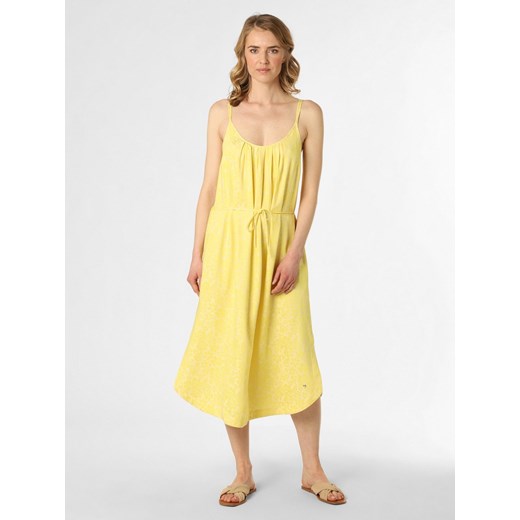 Sukienka Mos Mosh żółta na ramiączkach midi z wiskozy 