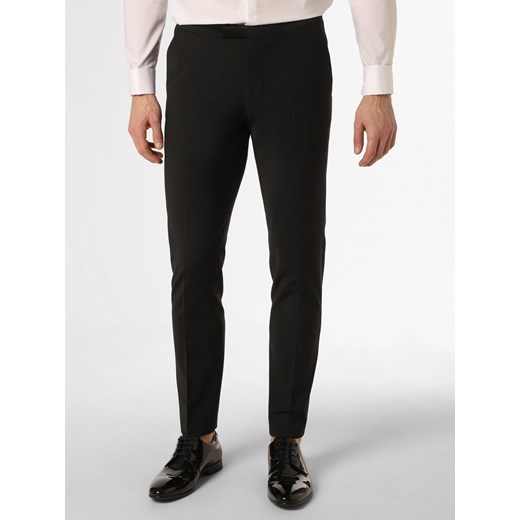 Cinque Męskie spodnie smokingowe Mężczyźni Super Slim Fit czarny jednolity ze sklepu vangraaf w kategorii Spodnie męskie - zdjęcie 156259325