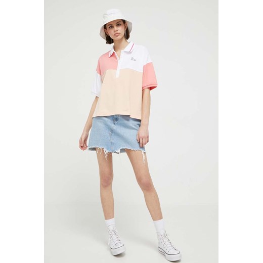Converse polo bawełniane kolor różowy Converse M ANSWEAR.com