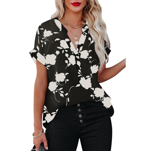 Bluzka damska RAVORSA BLACK ze sklepu Ivet Shop w kategorii Bluzki damskie - zdjęcie 156263498