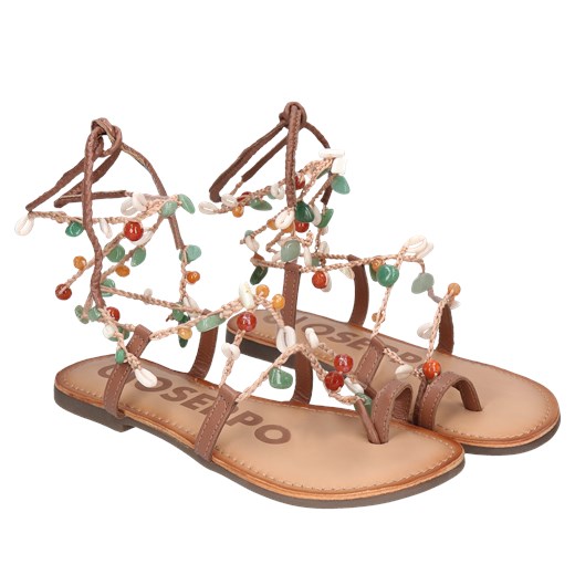 Brązowe sandały Gioseppo, Gioseppo, GI0028-01, Konopka Shoes Giossepo 37 Konopka Shoes