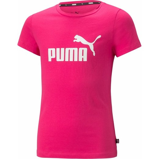 Koszulka dziewczęca Essentials Logo Tee Puma Puma 140cm SPORT-SHOP.pl