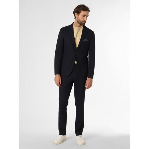 Finshley & Harding Męski garnitur Mężczyźni Slim Fit granatowy jednolity Finshley & Harding 42 vangraaf