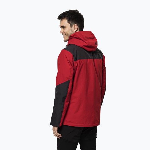 Kurtka przeciwdeszczowa męska Jack Wolfskin Jasper czerwona 1115261_2206_002 Jack Wolfskin M okazja sportano.pl