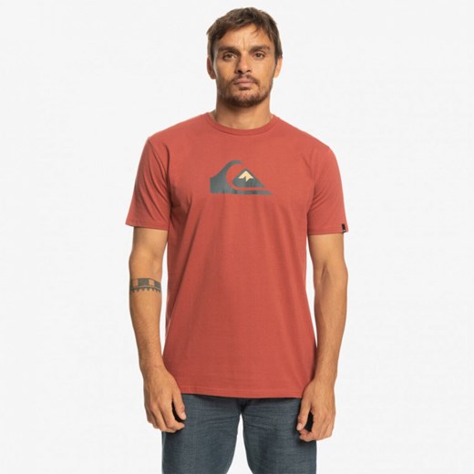 T-shirt męski Quiksilver z krótkimi rękawami czerwony 