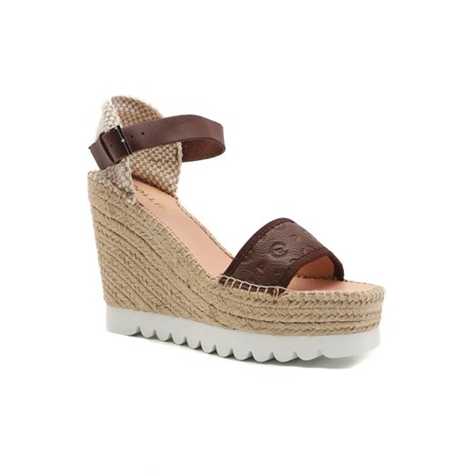 Pollini Skórzane sandały 36 wyprzedaż Gomez Fashion Store