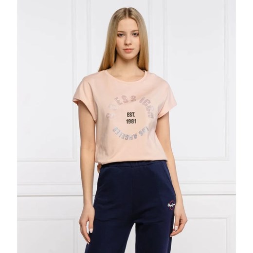 GUESS JEANS T-shirt TONYA | Comfort fit XS promocyjna cena Gomez Fashion Store