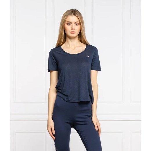 Tommy Jeans T-shirt | Regular Fit | z dodatkiem lnu Tommy Jeans XS okazja Gomez Fashion Store