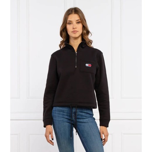 Tommy Jeans Bluza BADGE QUARTER ZIP | Relaxed fit Tommy Jeans XL wyprzedaż Gomez Fashion Store