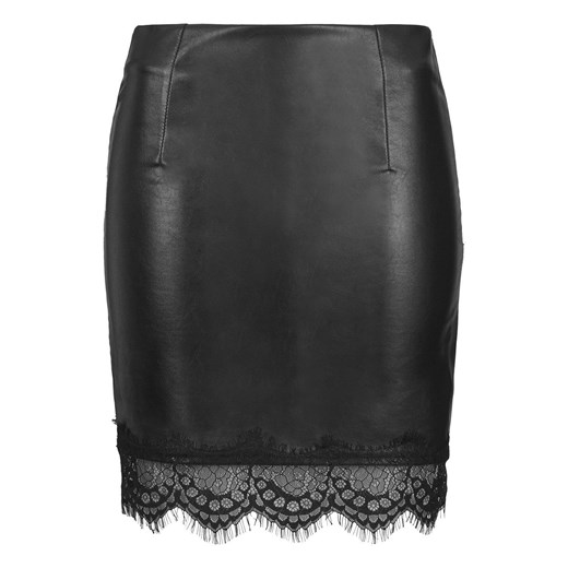 **Faux Leather Skirt by Goldie topshop czarny skóra