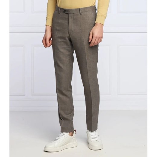 Oscar Jacobson Wełniane spodnie Denz | Slim Fit Oscar Jacobson 48 okazyjna cena Gomez Fashion Store