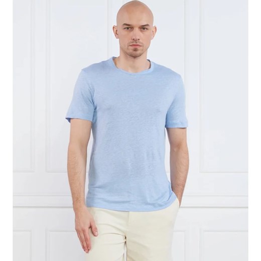BOSS Lniany t-shirt Tiburt | Regular Fit XL promocyjna cena Gomez Fashion Store