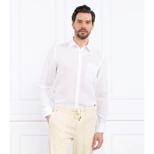 BOSS ORANGE Lniana koszula Relegant_6 | Regular Fit XL okazja Gomez Fashion Store