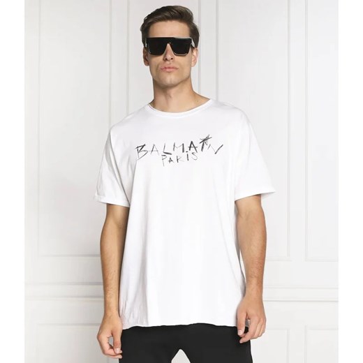 Balmain T-shirt | Regular Fit M wyprzedaż Gomez Fashion Store
