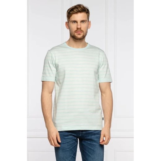 BOSS T-shirt Tiburt 246 | Regular Fit | z dodatkiem lnu L Gomez Fashion Store okazyjna cena