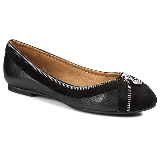 Baleriny ARMANI JEANS - Z55C1 43 12 Black eobuwie-pl czarny Baleriny
