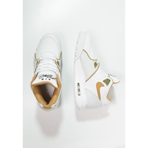 Nike Sportswear AIR FLIGHT '89 Tenisówki i Trampki wysokie white/gold/pure platinum zalando bialy ocieplane