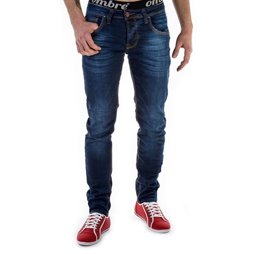 Spodnie P84 - JEANSOWE ombre granatowy jeans