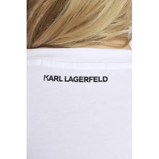Karl Lagerfeld Bluzka ikonik 2.0 | Regular Fit Karl Lagerfeld XL okazyjna cena Gomez Fashion Store