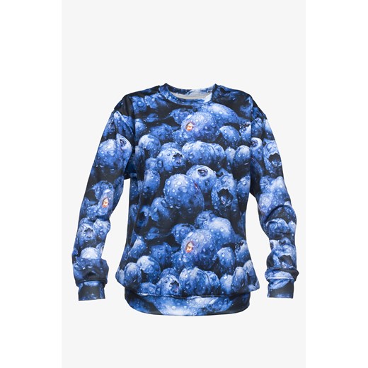 Bluza Fullprint Blueberries magiazakupow-com niebieski rękawy