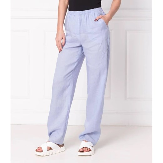 Emporio Armani Lniane spodnie | Loose fit Emporio Armani 36 wyprzedaż Gomez Fashion Store
