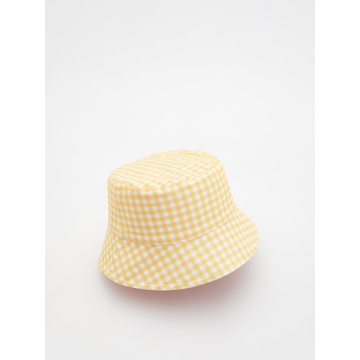 Reserved - Kapelusz w kratkę - biały ze sklepu Reserved w kategorii Czapki dziecięce - zdjęcie 156703977
