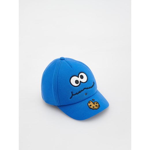Reserved - Czapka z daszkiem Cookie Monster - niebieski ze sklepu Reserved w kategorii Czapki dziecięce - zdjęcie 156704067