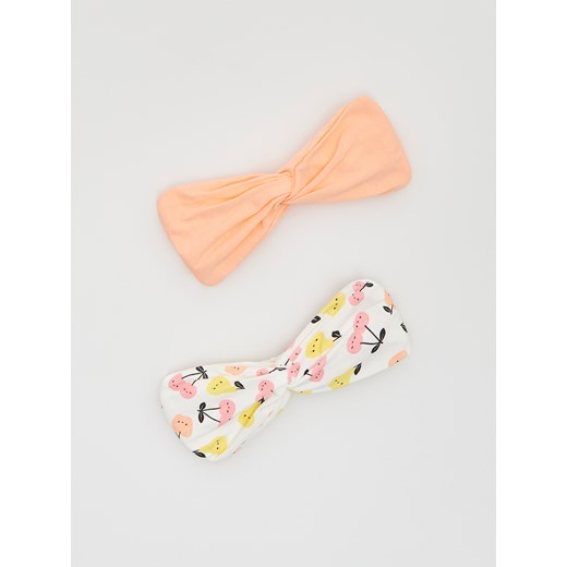 Reserved - Opaska na głowę 2 pack - brzoskwiniowy ze sklepu Reserved w kategorii Opaski dziecięce - zdjęcie 156708967