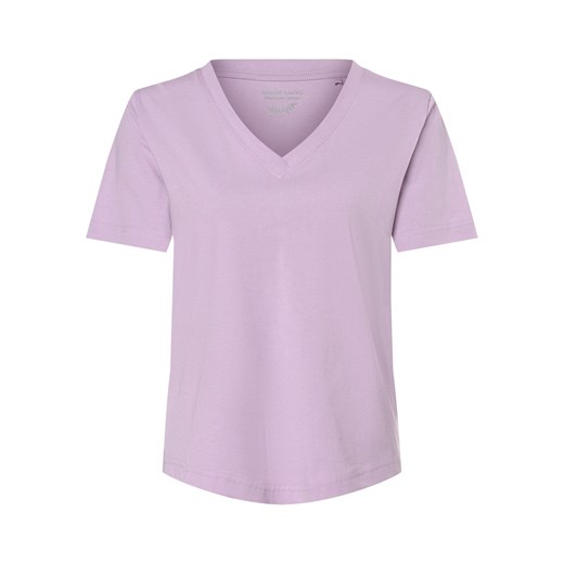 Marie Lund T-shirt damski Kobiety Bawełna bzowy jednolity Marie Lund L wyprzedaż vangraaf