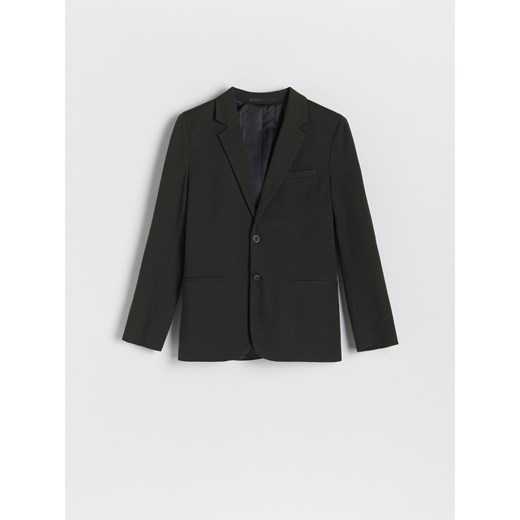 Reserved - Marynarka slim fit - Khaki Reserved M Reserved