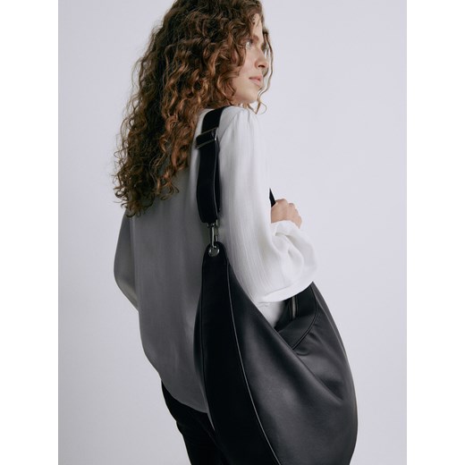Reserved - Torebka hobo - Czarny Reserved ONE SIZE okazja Reserved