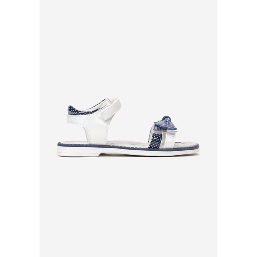 Biało-Niebieskie Sandały Delafer ze sklepu born2be.pl w kategorii Sandały dziecięce - zdjęcie 156732126