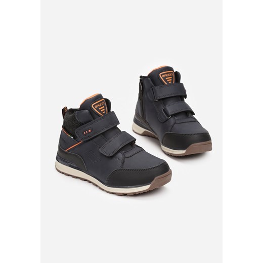 Granatowo-Pomarańczowe Botki Shirinnell 36 okazyjna cena born2be.pl