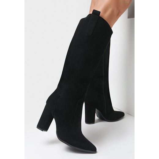 Czarne Kozaki Tenalis 40 okazyjna cena born2be.pl