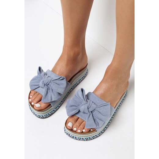 Klapki damskie Born2be casualowe płaskie bez zapięcia letnie 