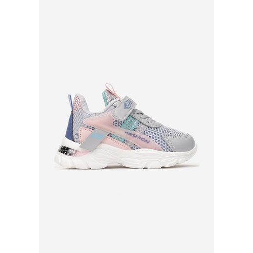 Buty sportowe dziecięce szare Born2be sznurowane